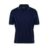 Piping Polo Shirts Jnr Navy Aqua